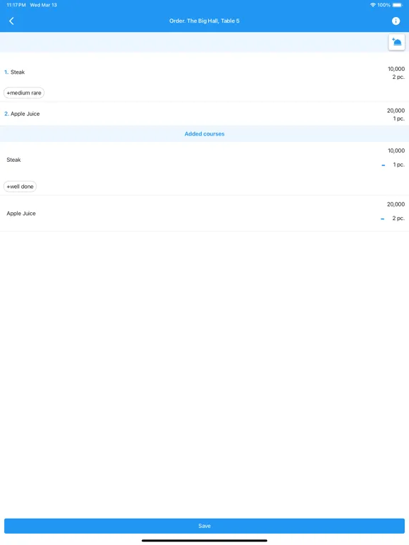 Tangkapan layar Alisa Garson iPad 
