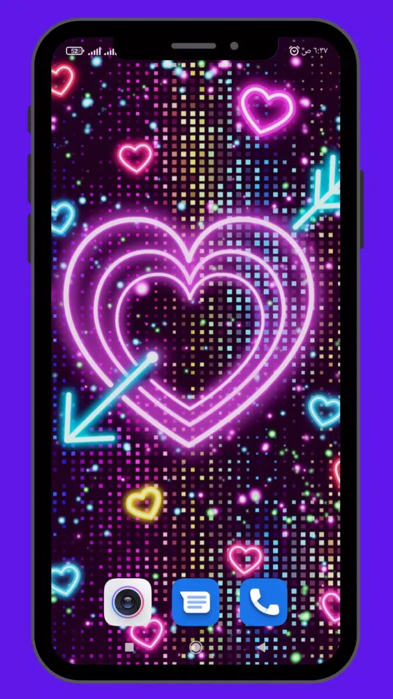 Neon hearts wallpaper 2025 Screenshots