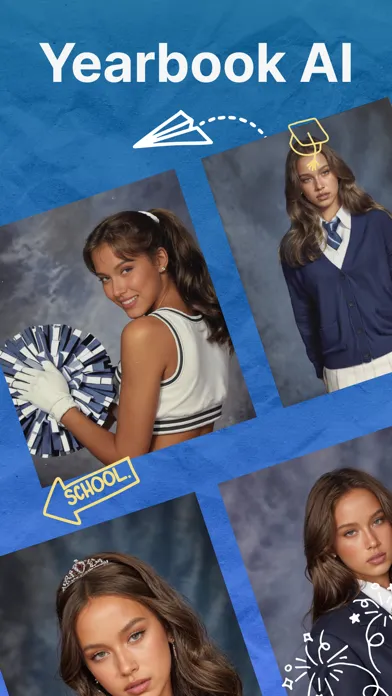 Capturas de tela do AI Yearbook Generator