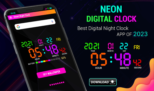 Neon Night Clock-screenshot-6