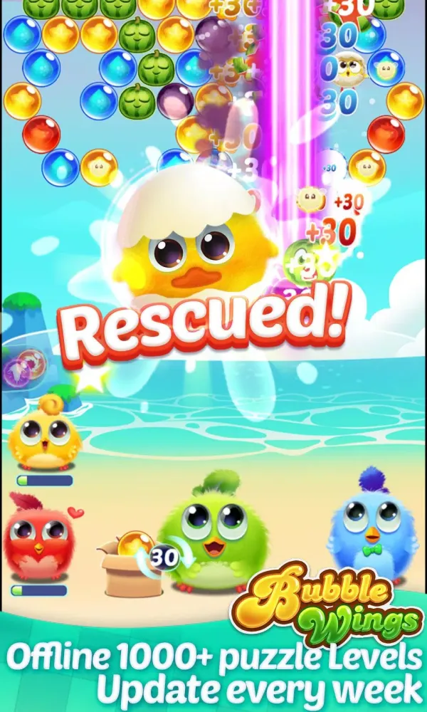 ภาพหน้าจอของ Bubble Wings