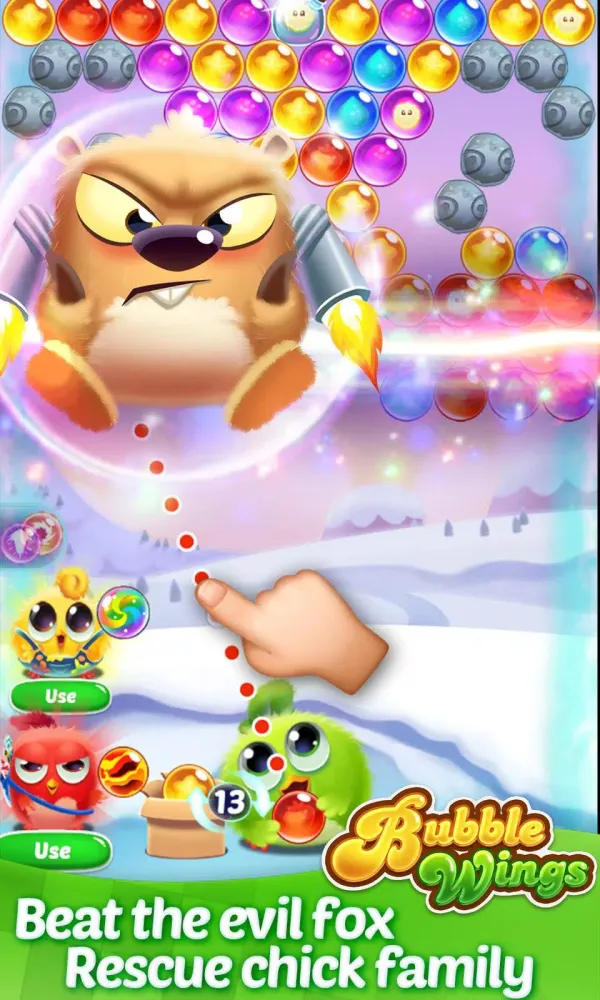 ภาพหน้าจอของ Bubble Wings