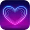 Sparkling Neon Heart Wallpaper