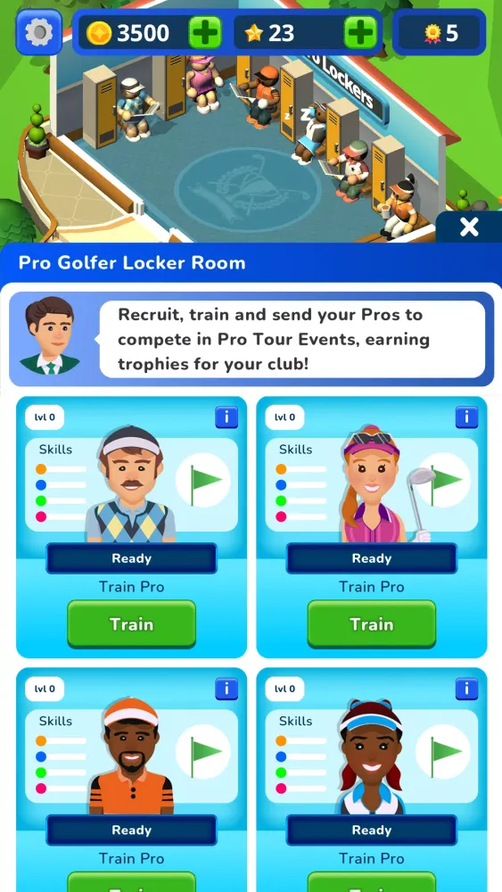 Captures d'écran de Idle Golf Club Manager Tycoon