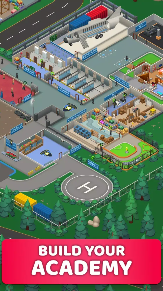 Capturas de tela do Idle SWAT Academy Tycoon