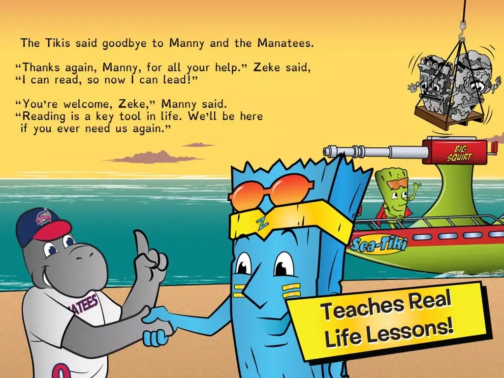 Captures d'écran de Home Run Pride: Reading with the Tribe (Book #12 - Family Literacy) - Neon Tiki Tribe - English iPad 
