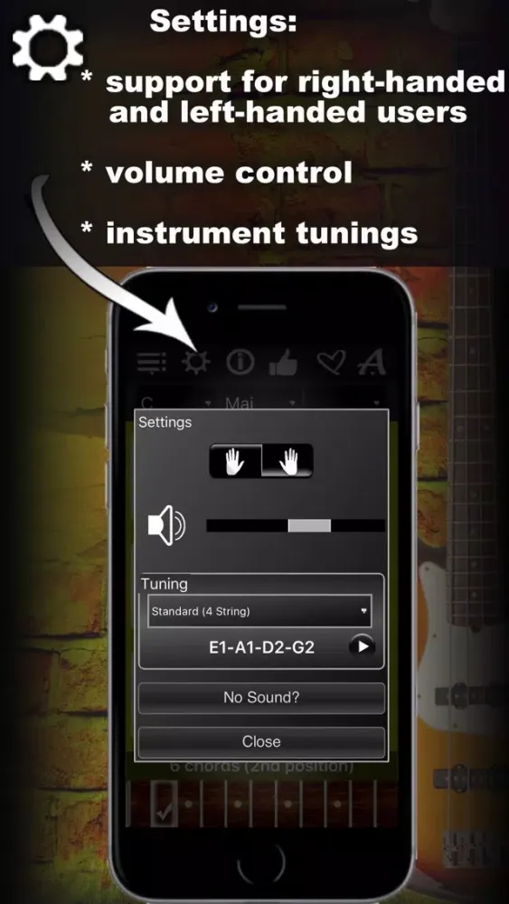 Bass Chords Compass - learn & play chord charts Ekran Görüntüleri