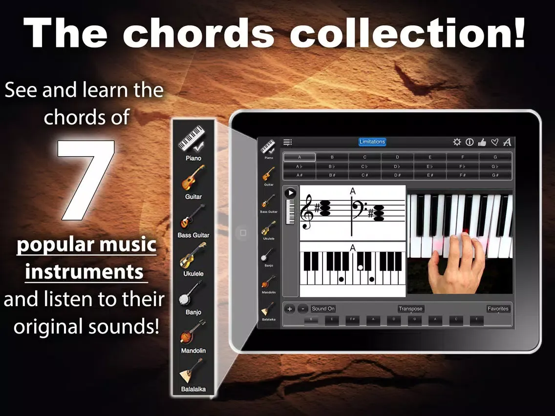 Chords Maestro Free: find piano chords and more! iPad  Ekran Görüntüleri