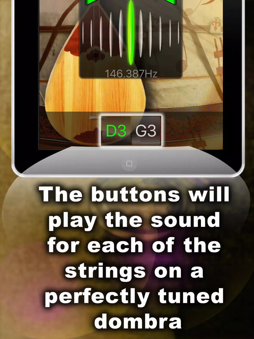 Dombra Chromatic Tuner iPad  Ekran Görüntüleri