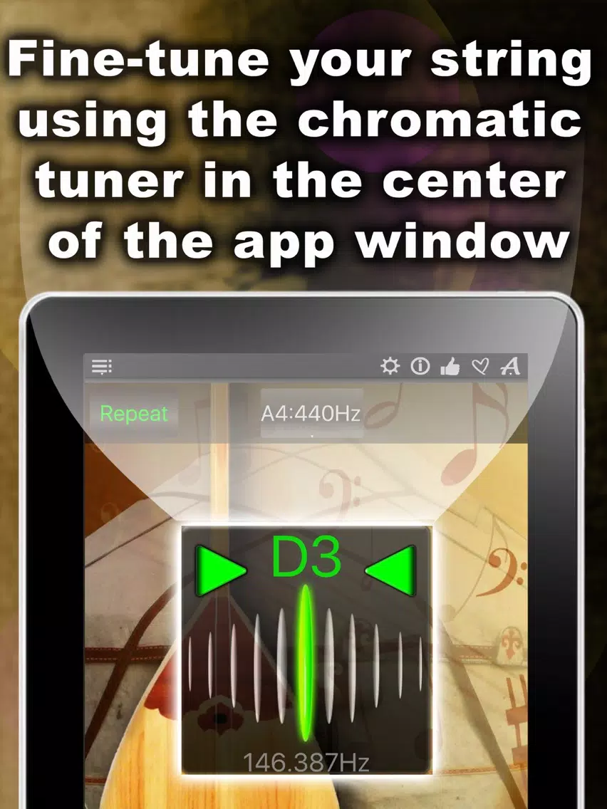 Dombra Chromatic Tuner iPad  Ekran Görüntüleri