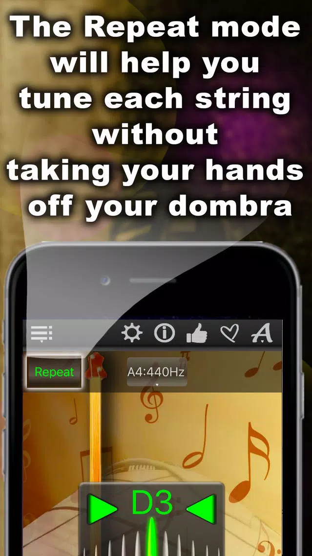 Dombra Chromatic Tuner Ekran Görüntüleri