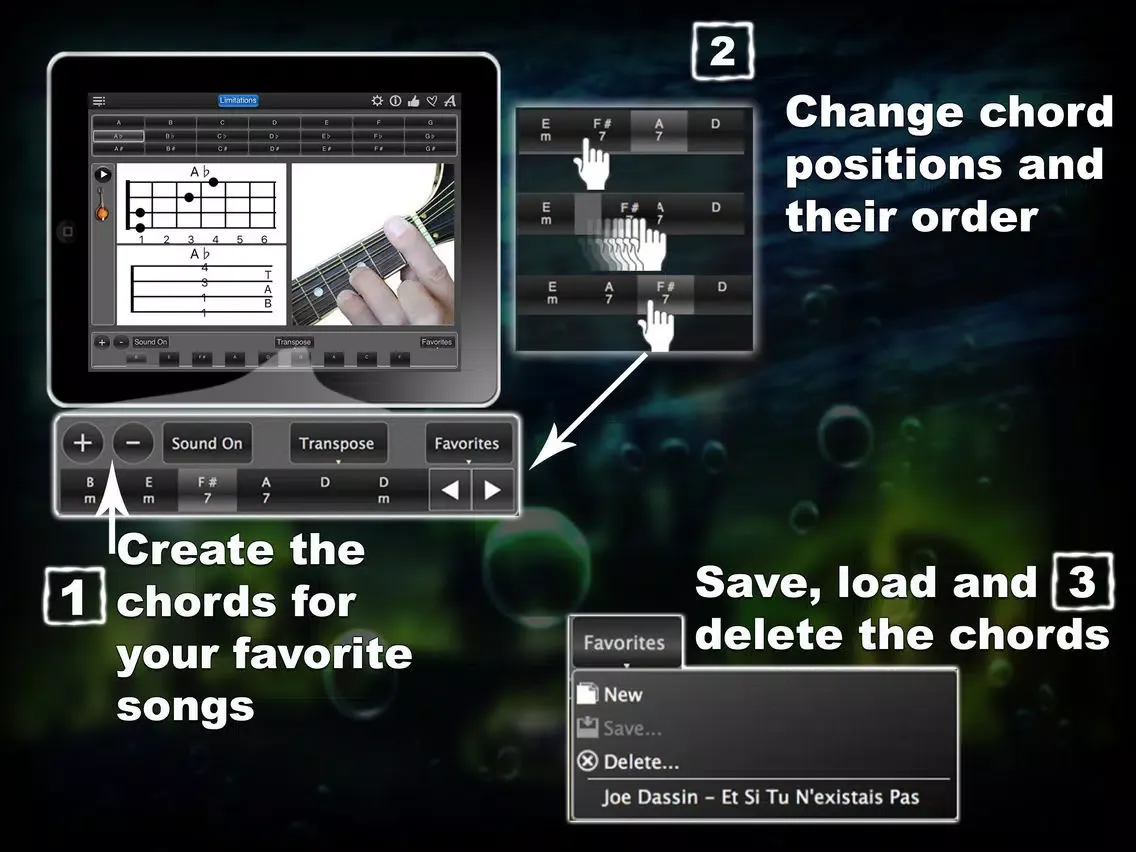 تصاویر Mandolin Chords Lite iPad 