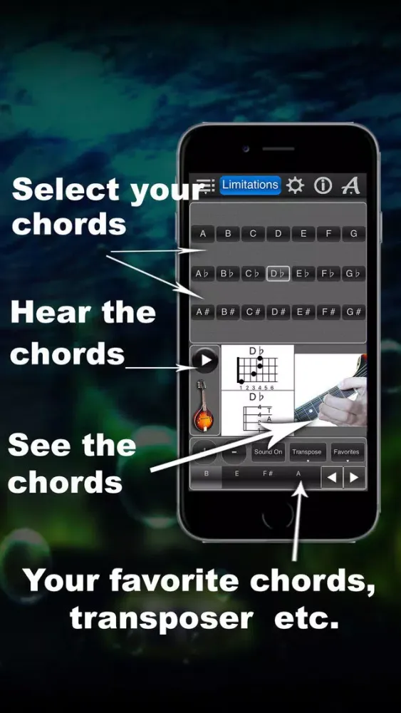 تصاویر Mandolin Chords Lite