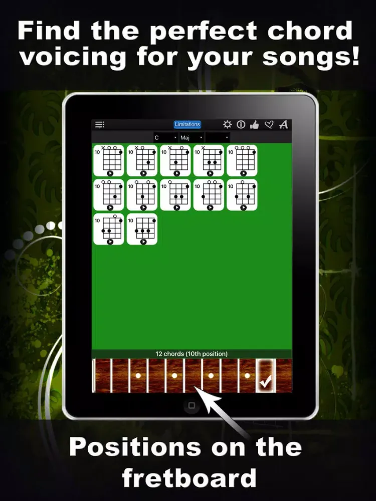 تصاویر Ukulele Chords Compass Lite - learn the chord charts & play them iPad 