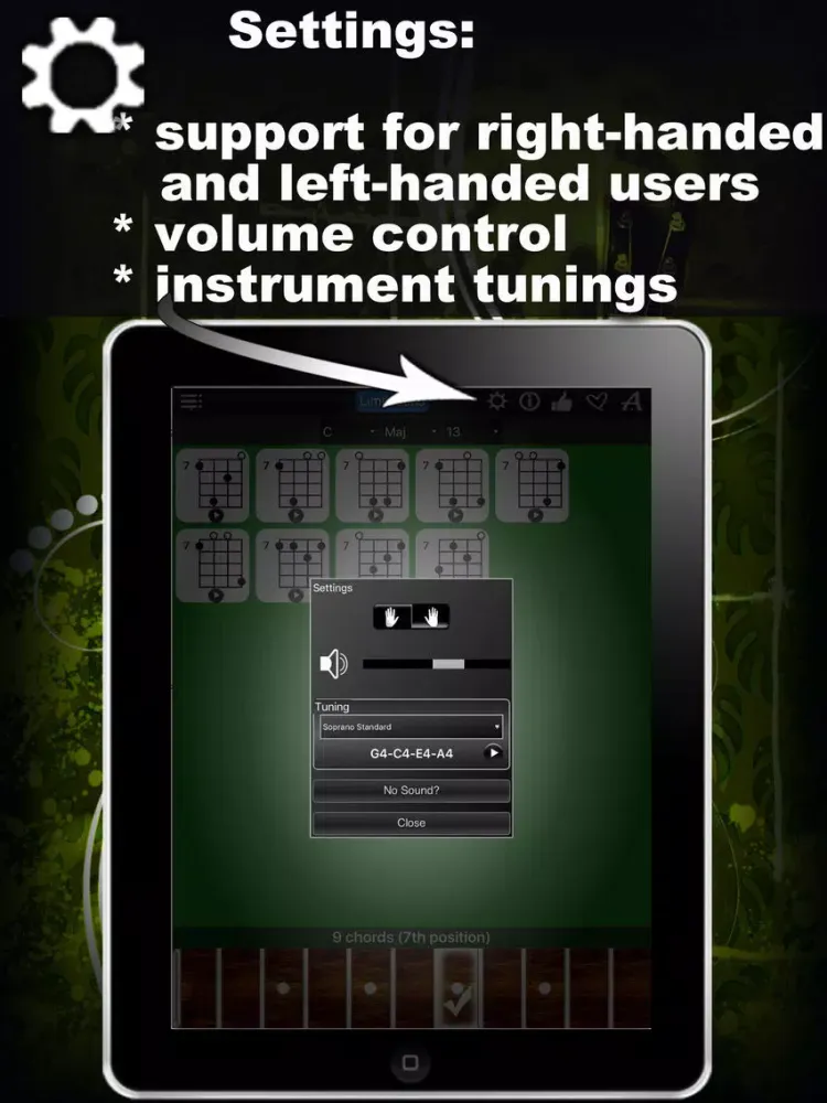تصاویر Ukulele Chords Compass Lite - learn the chord charts & play them iPad 