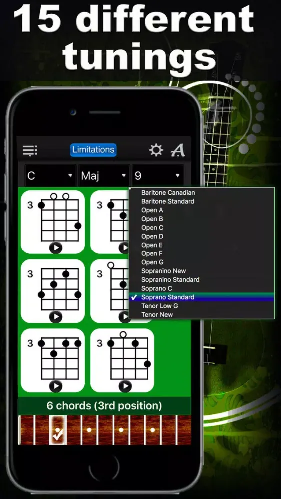 تصاویر Ukulele Chords Compass Lite - learn the chord charts & play them