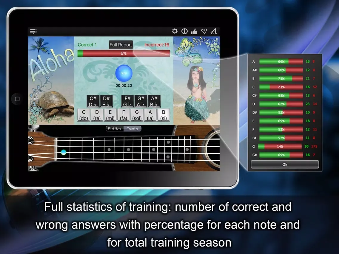 Ukulele Notes Finder iPad  স্ক্রিনশট