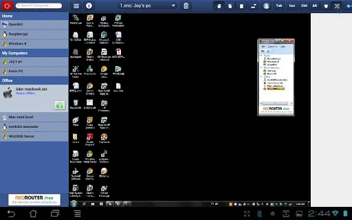 Screenshot di NeoRouter Remote Access