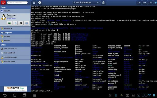 Screenshot di NeoRouter Remote Access