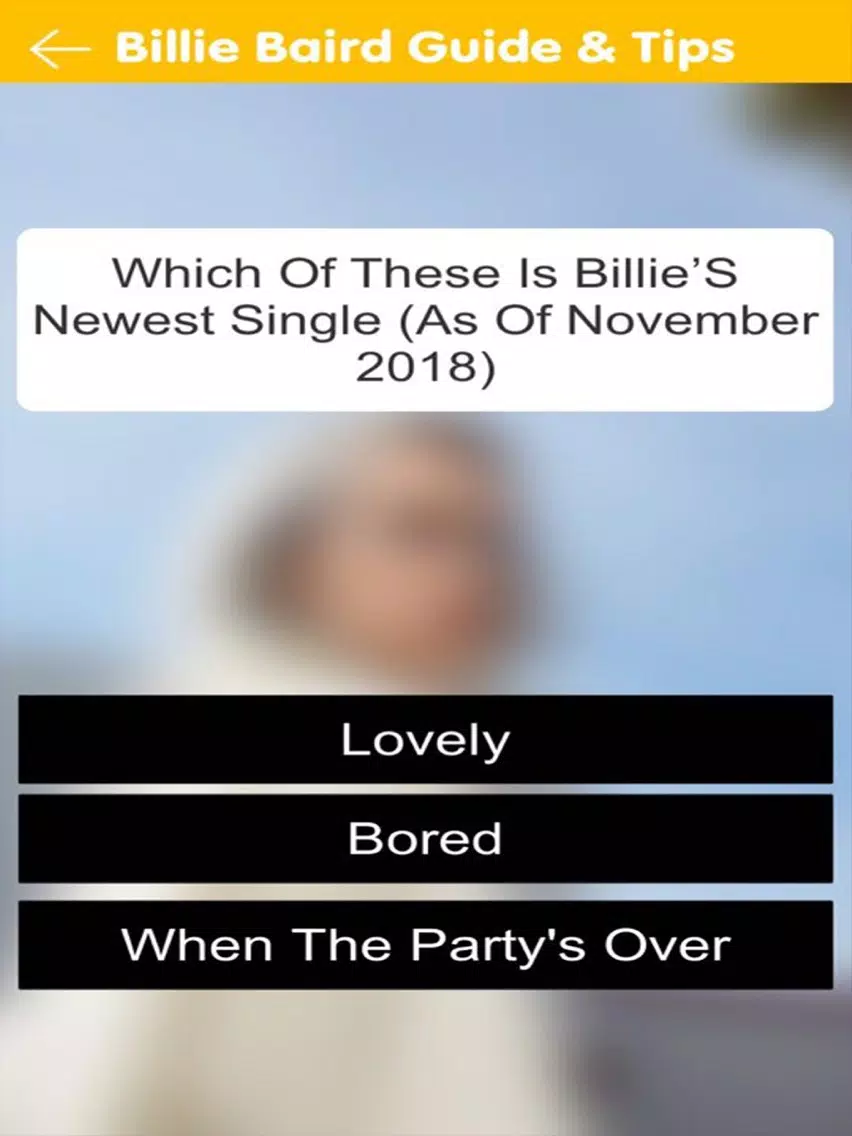 صور Billie : Guide & Quiz iPad 
