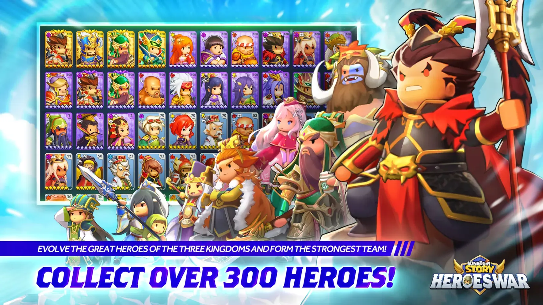 Tangkapan layar Kingdom Story: HEROES WAR