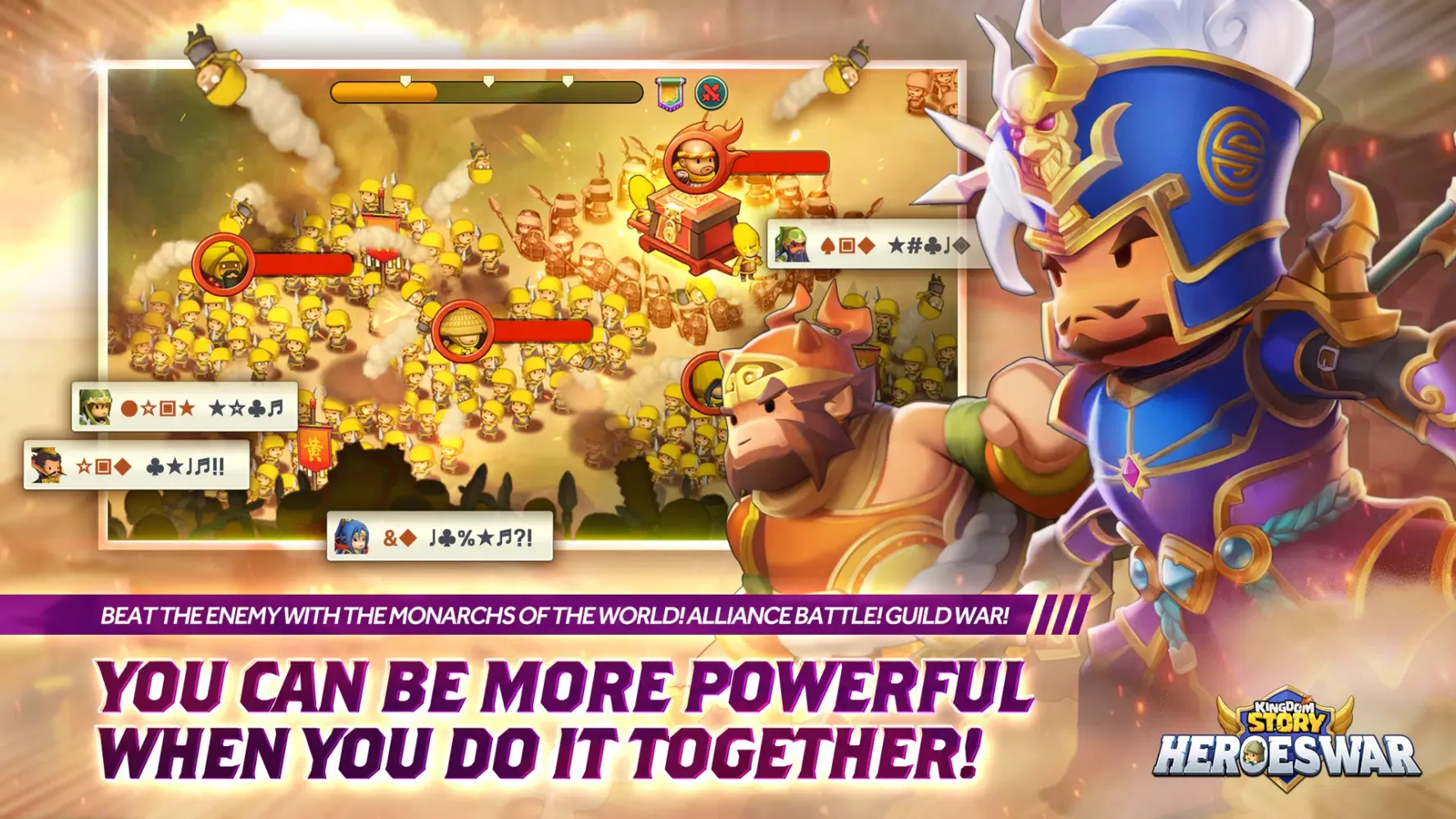 Tangkapan layar Kingdom Story: HEROES WAR