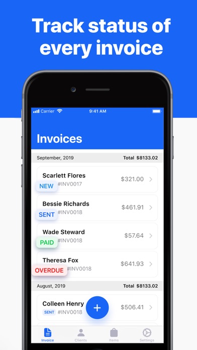 Capturas de pantalla de Invoice maker app – invoicing