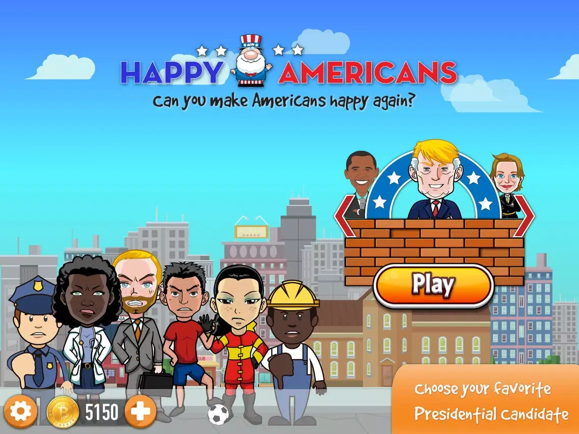 تصاویر Happy Americans: Your US Elections Crystal-ball iPad 
