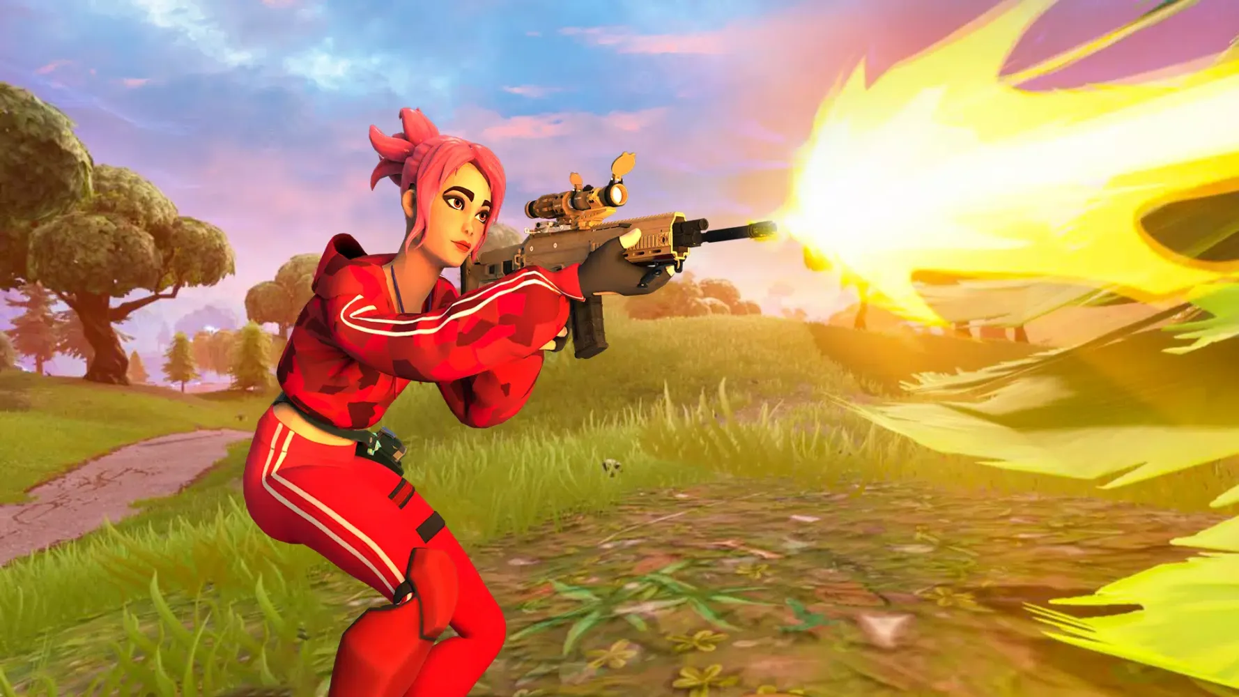 ภาพหน้าจอของ Fort Battle Royale Night Squad