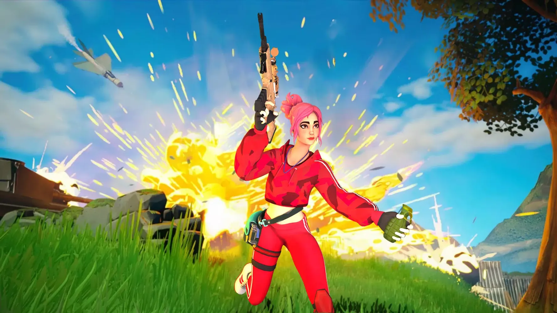 ภาพหน้าจอของ Fort Battle Royale Night Squad