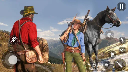 Capturas de tela do West Cowboy Game: Horse Riding