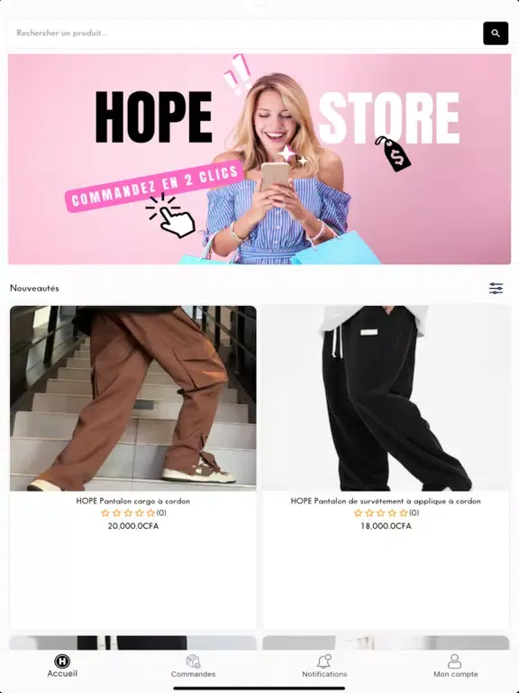 Hope - Vêtements & Shopping iPad 應用截圖