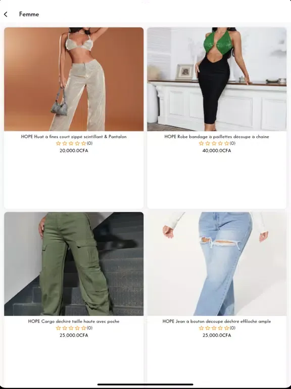 Hope - Vêtements & Shopping iPad 應用截圖