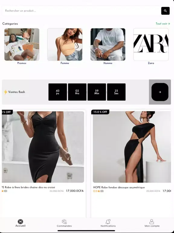 Hope - Vêtements & Shopping iPad 應用截圖