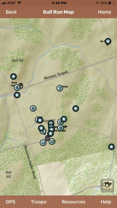 Bull Run Battle App স্ক্রিনশট