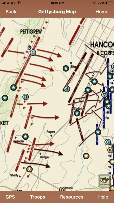 Screenshot di Gettysburg Battle App