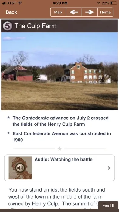 Screenshot di Gettysburg Battle App