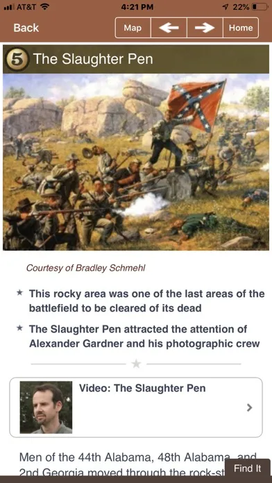 Screenshot di Gettysburg Battle App