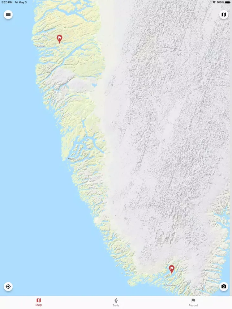 Greenland GPS iPad 應用截圖