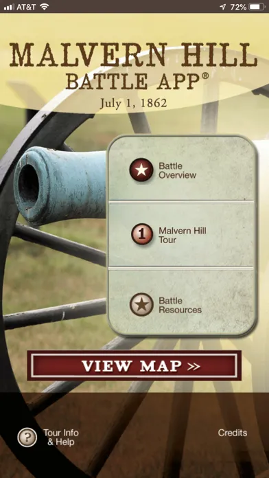 Captures d'écran de Malvern Hill Battle App