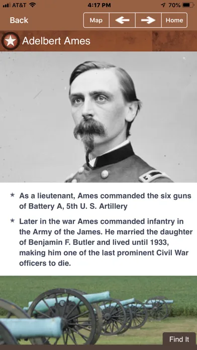 Captures d'écran de Malvern Hill Battle App