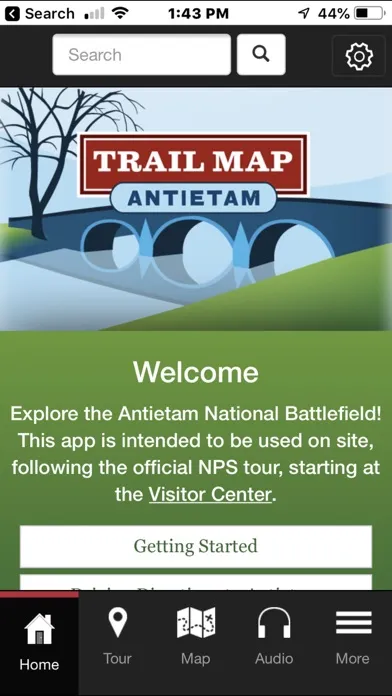 Скриншоты Antietam Trail Map App