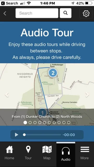 Скриншоты Antietam Trail Map App