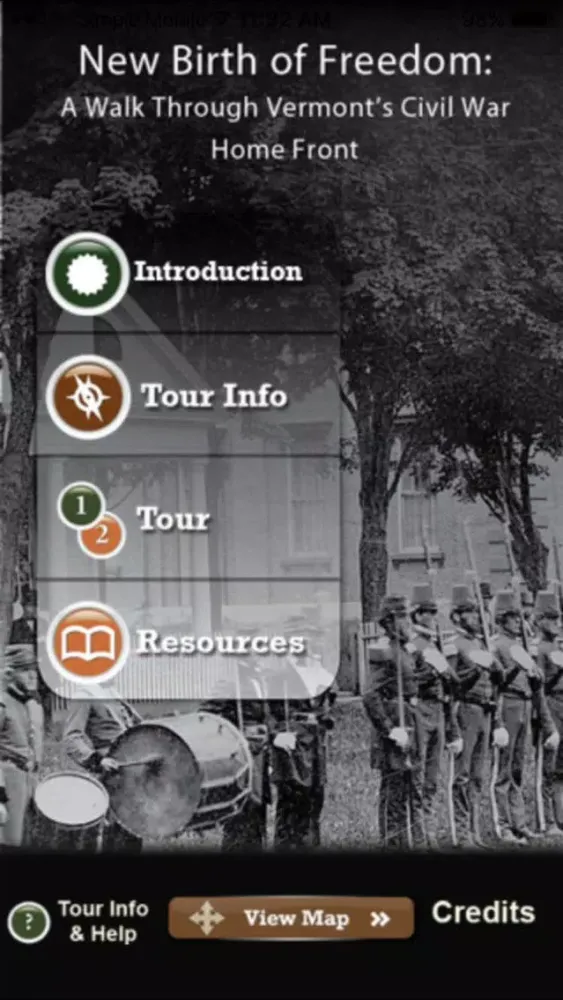 Woodstock Vermont Civil WarTour by the National Park Service سکرین شاٹس