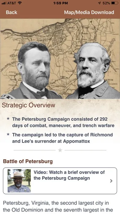 Capturas de pantalla de Petersburg Battle App