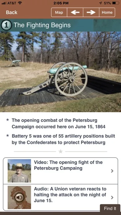 Capturas de pantalla de Petersburg Battle App