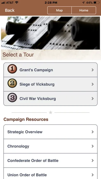 Vicksburg Battle App 스크린샷