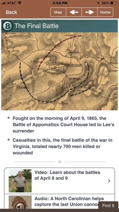 Appomattox Battle App Ekran Görüntüleri