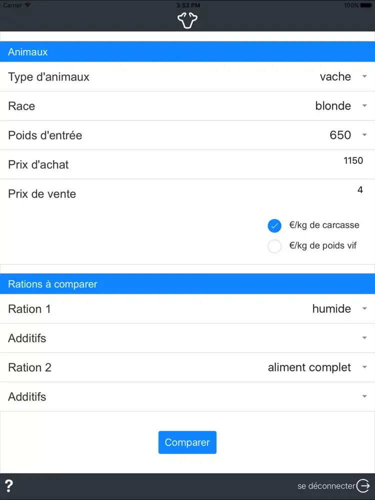 Profit4Beef iPad  Ekran Görüntüleri