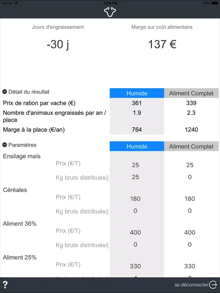 Profit4Beef iPad  Ekran Görüntüleri